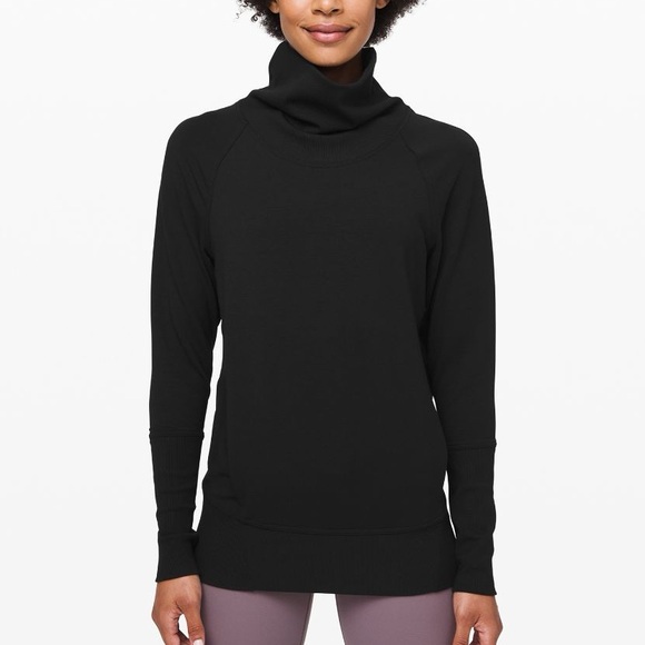 lululemon athletica Sweaters - Lululemon High Lines Pullover Black Turtleneck Sweater | Size 4
